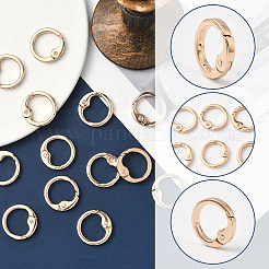 18Pcs Alloy Spring Gate Rings&nbsp;FIND-SC0016-59LG