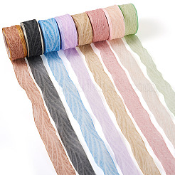 Polyester Crumpled Ribbon&nbsp;OCOR-TAC0035-12G