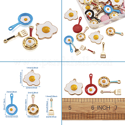 合金エナメルチャーム  混合図形  ミックスカラー  22~28x8~22mm  穴：1.4~2mm  30個/箱  容器：74x72x17mm&nbsp;ENAM-TA0001-11
