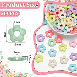 200Pcs Acrylic Bead Frame&nbsp;MACR-UN0001-04