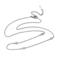 304 Stainless Steel Link Chain Necklaces for Women Men&nbsp;NJEW-K292-01K-P