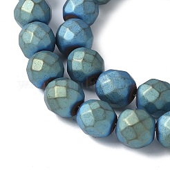 Electroplated Synthetic Non-magnetic Hematite Beads Strands&nbsp;G-S382-01H