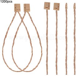 ジュートより糸  シールタグ付き  プラスチックハングタグファスナー  バリーウッド  180x1mm&nbsp;OCOR-PH0003-41