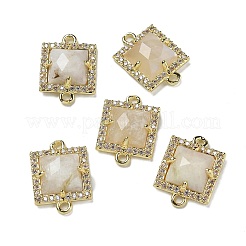 Natural Mixed Gemstone Faceted Square Links&nbsp;G-I375-03G