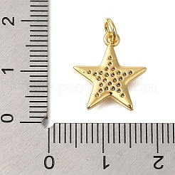 Rack Plating Brass Micro Pave Cubic Zirconia Pendants&nbsp;ZIRC-F142-41G
