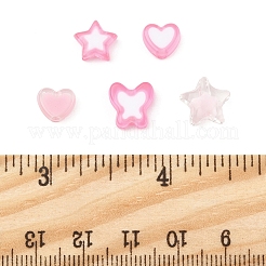200Pcs 5 Styles Transparent Acrylic Beads&nbsp;TACR-FS0001-54A