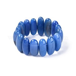 Oval Natural Agate Beaded Stretch Bracelets for Women Men&nbsp;G-Q601-23C