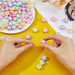 84PCS 6Colors Opaque Acrylic Beads&nbsp;SACR-DC0001-14