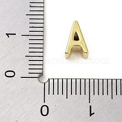 304ステンレスペンダント  24KGP本金メッキ  文字a  8x5x4mm  穴：1.6mm&nbsp;STAS-S137-01G-A