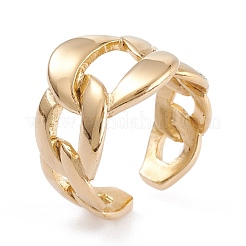 Ion Plating(IP) Unisex 304 Stainless Steel Finger Rings&nbsp;RJEW-K233-26G
