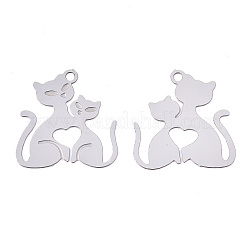 Tarnish Resistant 304 Stainless Steel Filigree Pendants&nbsp;LS-STAS-S118-006P