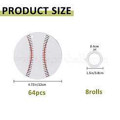 8 Bags Paper Baseball Hanging Banner&nbsp;AJEW-FH0006-97