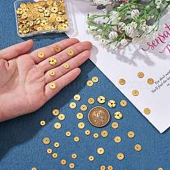 500Pcs 5 Styles Alloy Wavy Spacer Beads&nbsp;KK-SZ0006-31