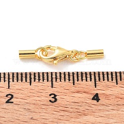 925スターリングシルバーカニカン  コードエンドとスタンプ925個付き  18KGP本金メッキ  20mm  内径：1.5mm&nbsp;STER-P055-03B-G