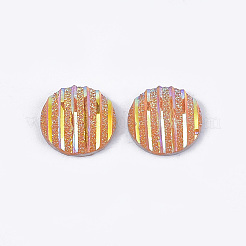 樹脂カボション  フラットラウンド  ゴールデンロッド  12x3~3.5mm&nbsp;CRES-T012-05D