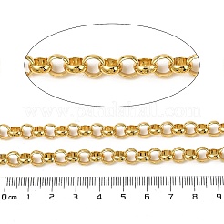 304ステンレススチールローロチェーン  イオンプレーティング（ip）  溶接されていない  スプールで  ゴールドカラー  7x2.5mm&nbsp;CHS-L029-06G