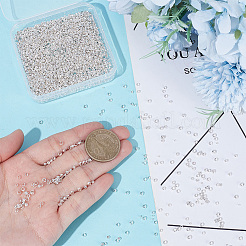 3000Pcs 3 Styles Rondelle Brass Crimp Beads&nbsp;KK-UN0005-76S