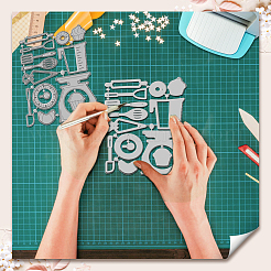 Dial Scale Carbon Steel Cutting Dies Stencils&nbsp;DIY-WH0309-1966
