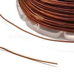 ラウンド銅クラフトワイヤー  ジュエリー作りのための  長持ちメッキ  サドルブラウン  26ゲージ  0.4mm  約65.61フィート（20m）/ロール&nbsp;CWIR-C001-01A-07