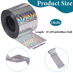 Holographic Laser Shining Bopp PET Plastic Scrapbook Decorative Adhesive Tapes&nbsp;AJEW-WH20010-47C-03