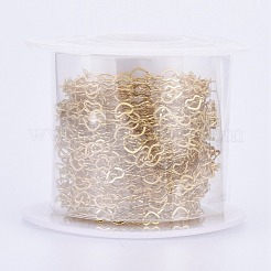 Brass Heart Link Chains&nbsp;CHC-G005-27G