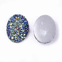 Electroplate Druzy Resin Cabochons&nbsp;X-CRES-T012-08B