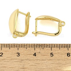 Brass Hoop Earrings Findings&nbsp;KK-B089-38G