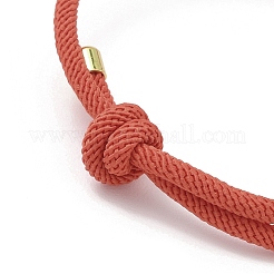 Adjustable Nylon Round Milan Cord Slider Bracelet Making&nbsp;FB-H001-01G-05