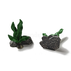 海洋生物樹脂製装飾品  ホームオフィスのデスクトップ装飾用  海草  33.5x25x39.5mm&nbsp;RESI-A033-02F