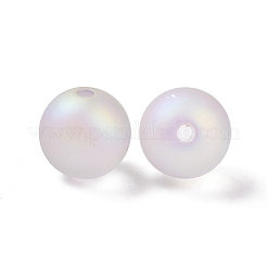 Rubberized Style Transparent Acrylic Beads&nbsp;OACR-C001-08