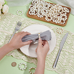 100Pcs 2 Colors Resin Napkin Rings&nbsp;AJEW-NB0008-21