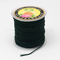 編み込みナイロン糸  ダークスレートグレー  2mm  約25.15ヤード（23m）/ロール&nbsp;NWIR-N003-2mm-15J