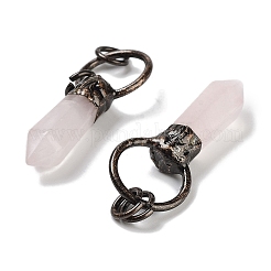 Natural Mixed Stone Faceted Pointed Bullet Pendants&nbsp;G-A221-03