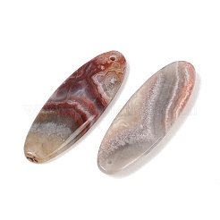 天然なメキシコの瑪瑙のペンダント  ライスチャーム  37~40x13~13.5x4.5~5mm  穴：1.2mm&nbsp;G-K381-14A