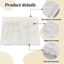 Polyester Tinsel Tassel Trimming&nbsp;DIY-WH0430-372B