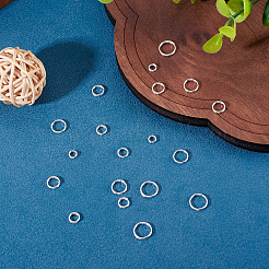 20Pcs 5 Styles 925 Sterling Silver Split Rings&nbsp;STER-TA0001-49