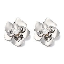 Alloy Flower Stud Earrings for Women&nbsp;EJEW-U028-14P