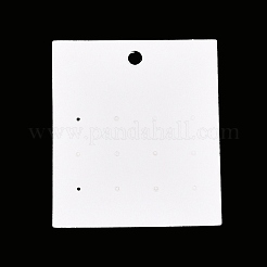 長方形のペーパーイヤリングディスプレイカード  素敵な言葉で  パールピンク  7.9x7x0.04cm&nbsp;CDIS-T004-04