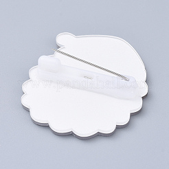 Acrylic Safety Brooches&nbsp;X-JEWB-D006-A03