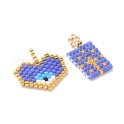 2Pcs Handmade Loom Pattern MIYUKI Glass Seed Beads&nbsp;PALLOY-MZ00607-05