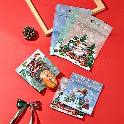 50Pcs 2 Styles Christmas Theme Plastic Resealable Bags&nbsp;ABAG-FS0001-07