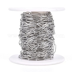 Tarnish Resistant 304 Stainless Steel Paperclip Chains&nbsp;CHS-F010-01C-P-01