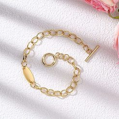 Brass Cable Chains Bracelets&nbsp;BJEW-JB12781