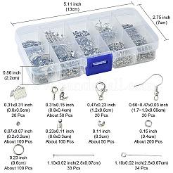 DIY 合金と鉄のジュエリー作りキット  プラチナ  12x6mm  穴：1.2mm&nbsp;DIY-FS0005-84P