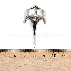 Alloy Cuff Rings&nbsp;RJEW-D328-01B-AS