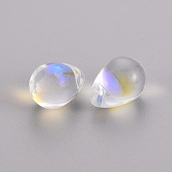 Transparent Spray Painted Glass Beads&nbsp;GLAA-T016-37-B01
