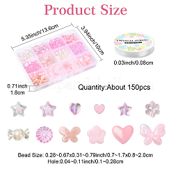 DIY Acrylic Beaded Stretch Bracelets Jewelry Kits&nbsp;DIY-YW0010-06