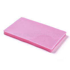 食品グレードのシリコンモールド  フォンダン型  DIYケーキデコレーション用  チョコレート  キャンディ  UVレジン＆エポキシ樹脂ジュエリー作り  漫画家  濃いピンク  195x113x14mm  内径：4.5~77x8~65mm&nbsp;DIY-L026-158