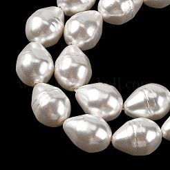 Electroplated Shell Pearl Beads Strands&nbsp;SH-CBA6AE6-01B