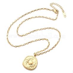 304 Stainless Steel Constellation Pendant Necklaces&nbsp;NJEW-K392-01G-04